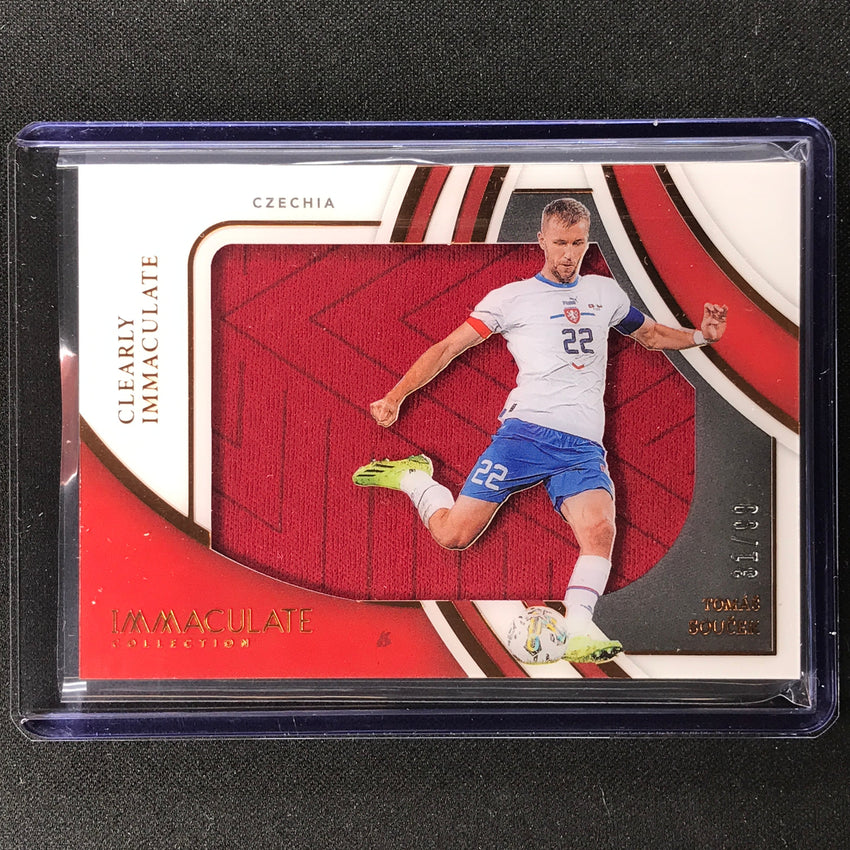 2022-23 Immaculate Tomas Soucek Clearly Immaculate Jersey Relic Bronze 31/99