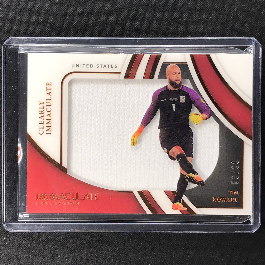 2022-23 Immaculate Tim Howard Clearly Immaculate Jersey Relic Bronze 86/99