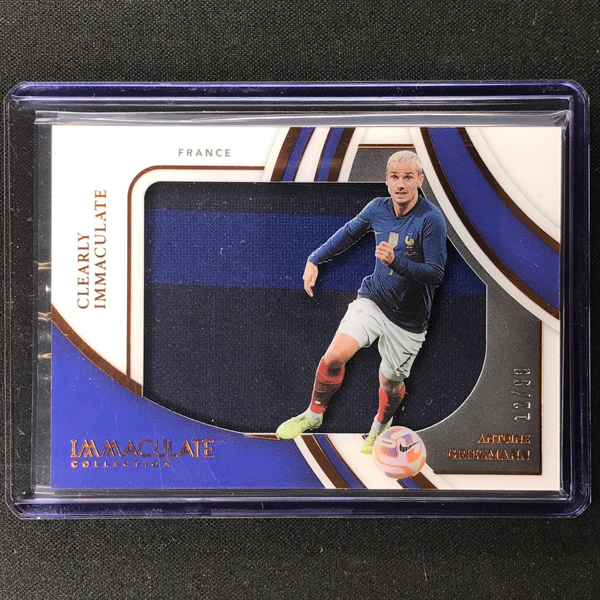 2022-23 Immaculate Antoine Griezmann Clearly Jersey Relic Bronze 12/99