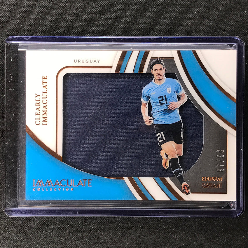 2022-23 Immaculate Edinson Cavani Clearly Immaculate Jersey Relic Bronze 97/99