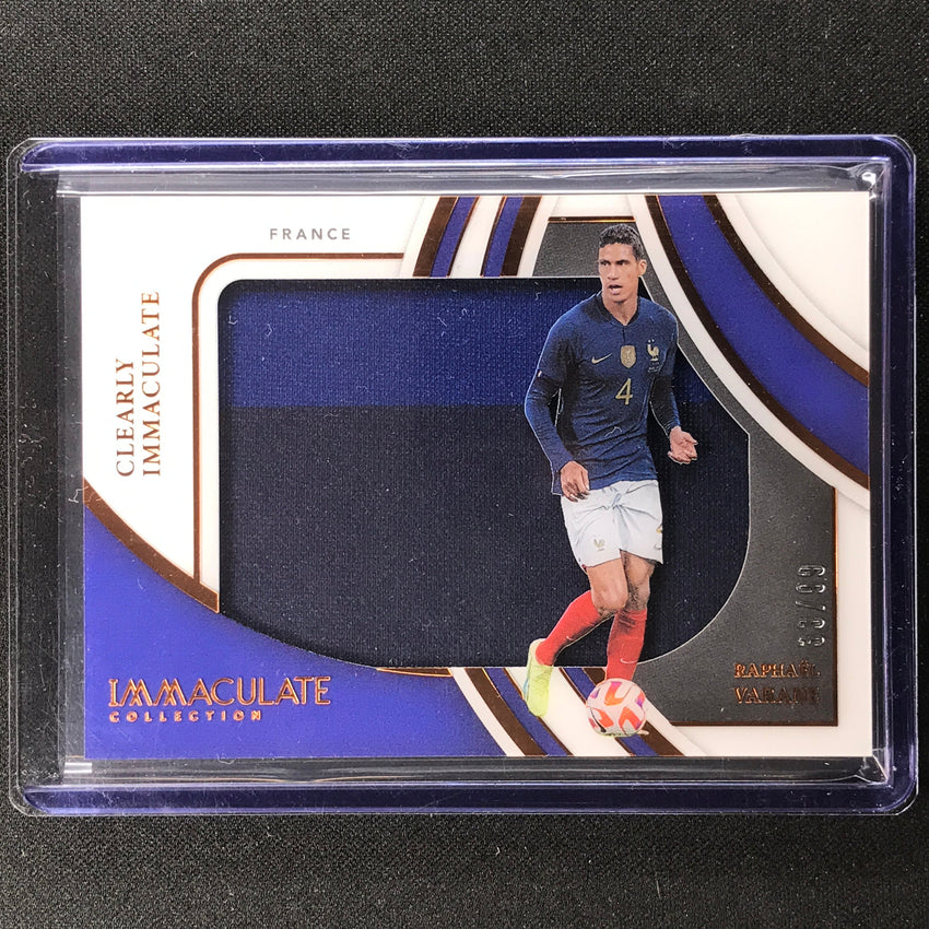 2022-23 Immaculate Raphael Varane Clearly Immaculate Jersey Relic Bronze 33/99