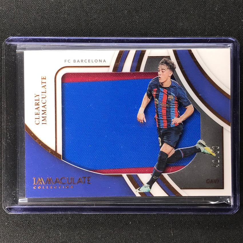2022-23 Immaculate Gavi Clearly Immaculate Jersey Relic Bronze 42/99