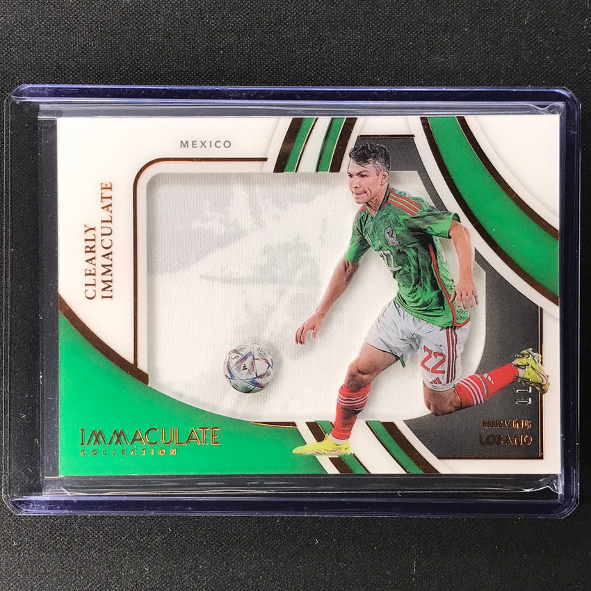 2022-23 Immaculate Hirving Lozano Clearly Immaculate Jersey Relic Bronze 11/49