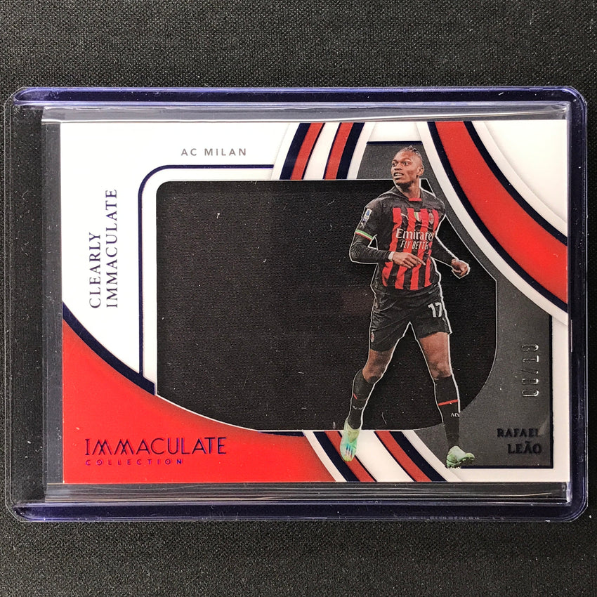 2022-23 Immaculate Rafael Leao Clearly Immaculate Jersey Relic Sapphire 8/10