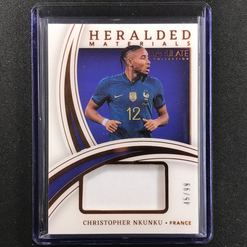 2022-23 Immaculate Christopher Nkunku Heralded Materials Jersey Bronze 45/99