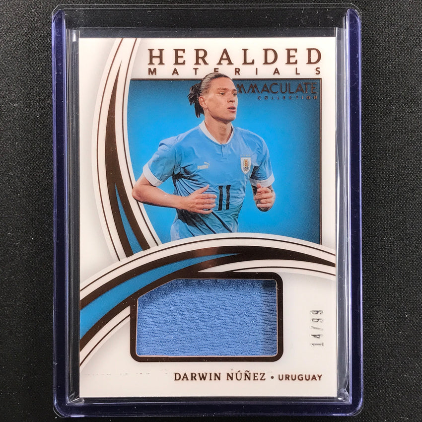 2022-23 Immaculate Darwin Nunez Heralded Materials Jersey Relic Bronze 14/99