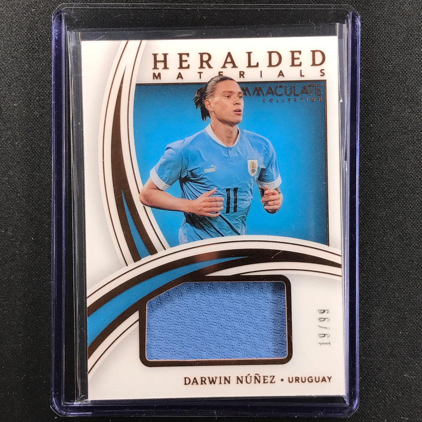 2022-23 Immaculate Darwin Nunez Heralded Materials Jersey Relic Bronze 19/99