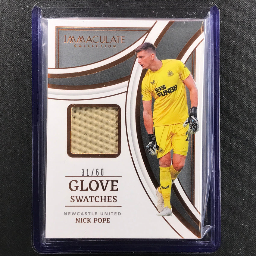 2022-23 Immaculate Nick Pope Glove Swatches Patch Relic Bronze 31/60