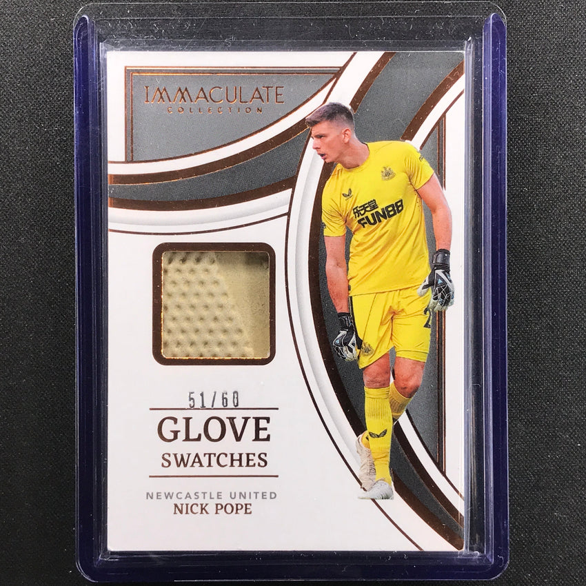 2022-23 Immaculate Nick Pope Glove Swatches Patch Relic Bronze 51/60