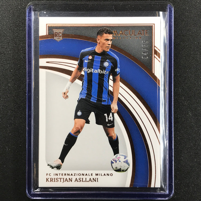 2022-23 Immaculate Kristjan Asllani Rookie Base Bronze 4/75