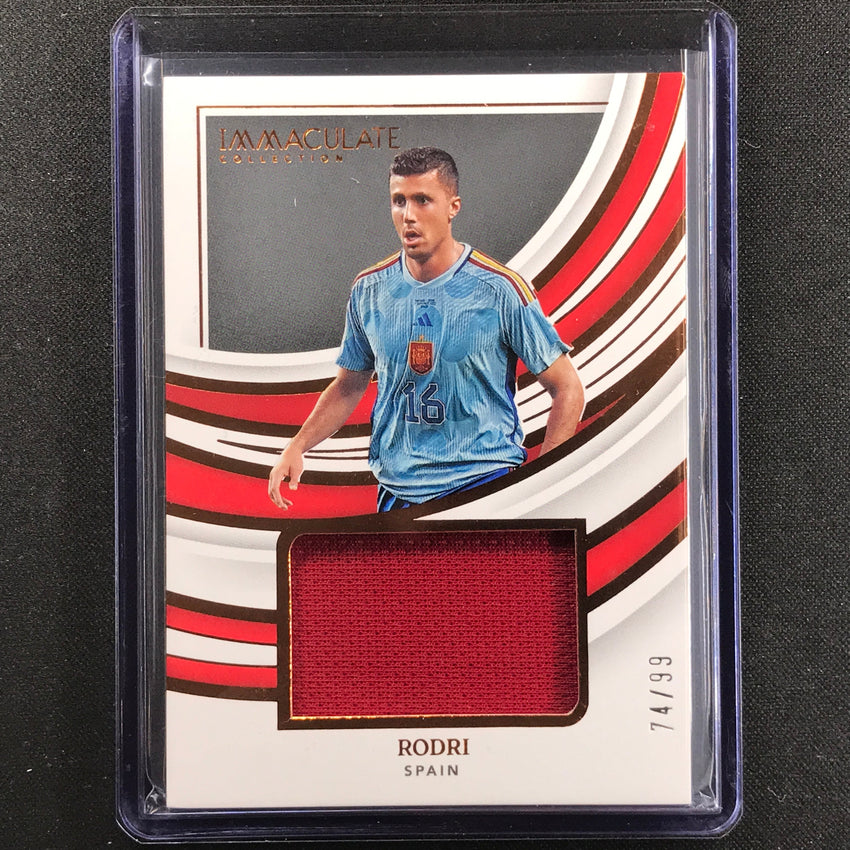 2022-23 Immaculate Rodri Remarkable Memorabilia Jersey Relic Bronze 74/99