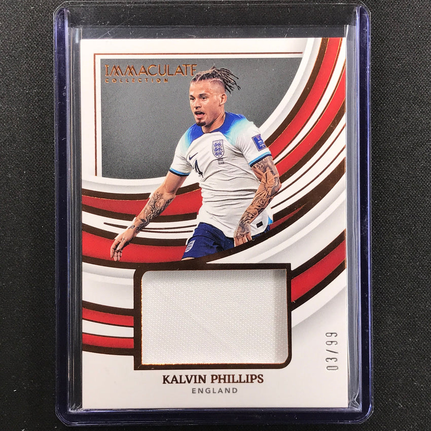 2022-23 Immaculate Kalvin Phillips Remarkable Memorabilia Jersey Bronze 3/99