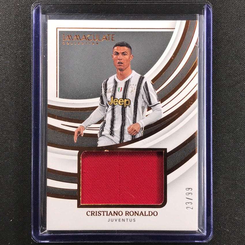 2022-23 Immaculate Cristiano Ronaldo Remarkable Memorabilia Jersey Relic 23/99