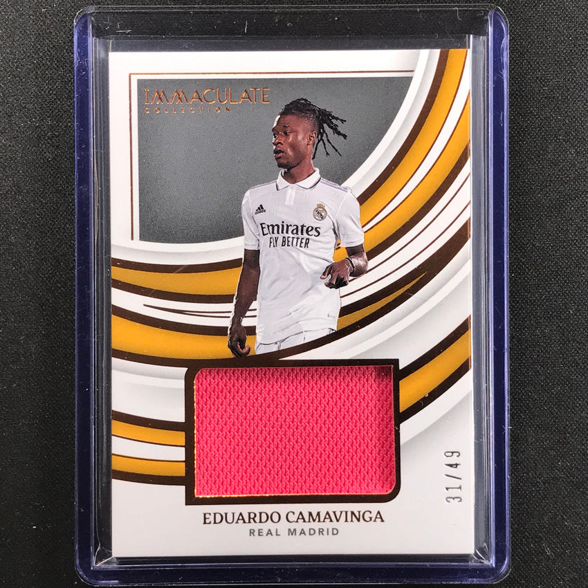 2022-23 Immaculate Eduardo Camavinga Remarkable Memorabilia Jersey Relic 31/49