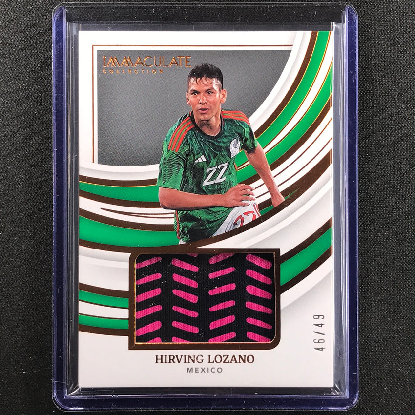 2022-23 Immaculate Hirving Lozano Remarkable Memorabilia Jersey Relic 46/49