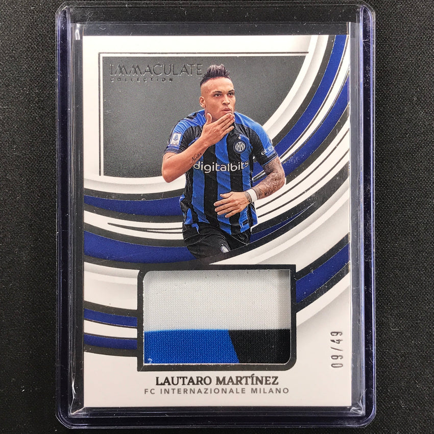 2022-23 Immaculate Lautaro Martinez Remarkable Memorabilia Jersey Relic 9/49