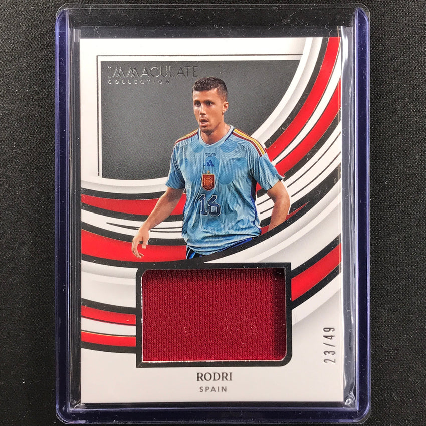 2022-23 Immaculate Rodri Remarkable Memorabilia Jersey Relic Silver 23/49