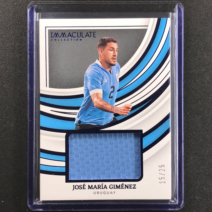 2022-23 Immaculate Jose Maria Gimenez Remarkable Memorabilia Jersey Relic 15/25