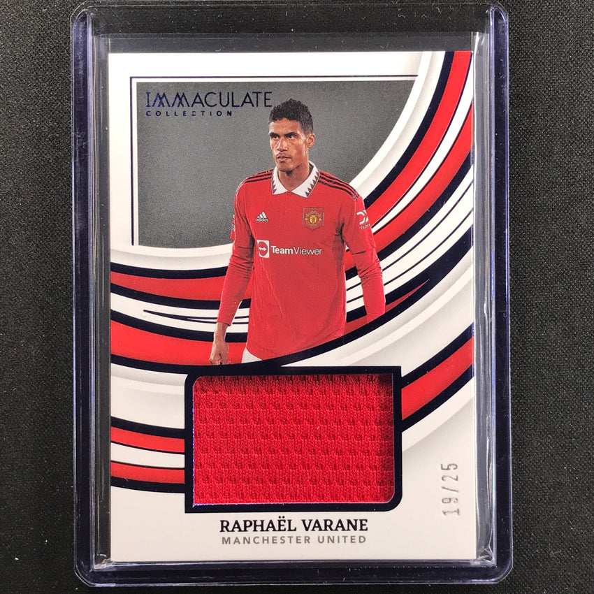 2022-23 Immaculate Raphael Varane Remarkable Memorabilia Jersey Relic 19/25