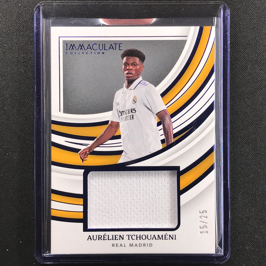 2022-23 Immaculate Aurelien Tchouameni Remarkable Memorabilia Jersey Relic 15/25