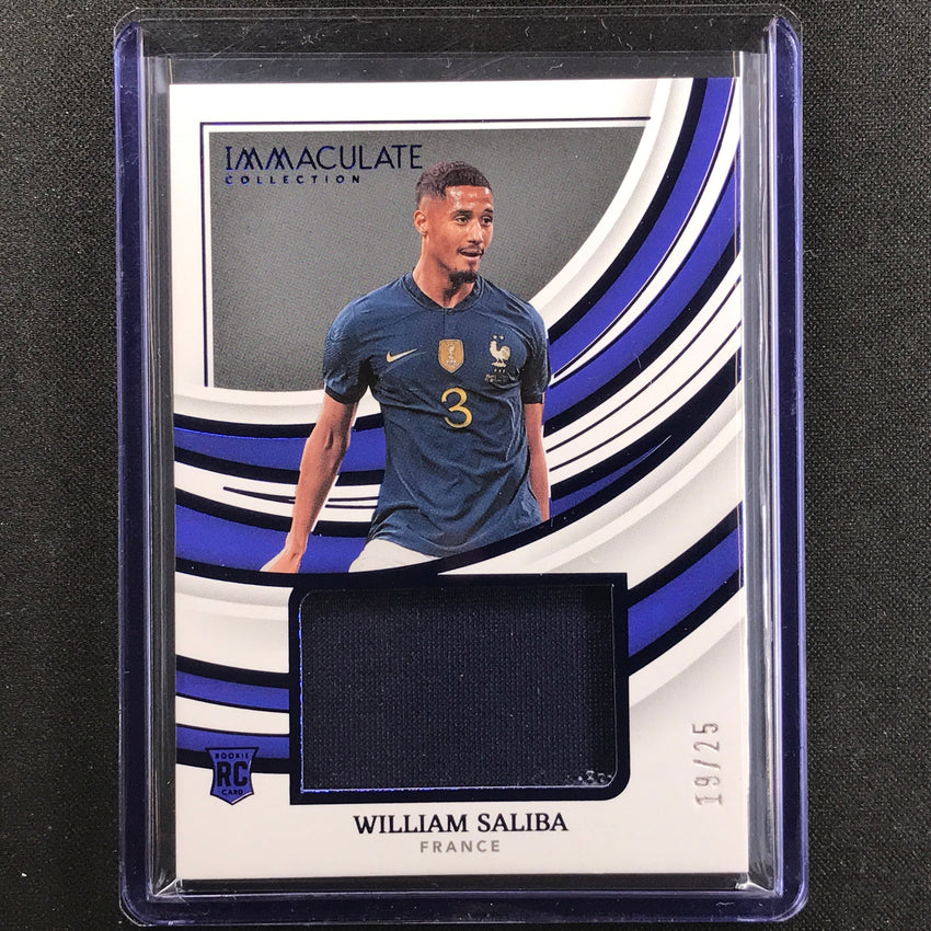 2022-23 Immaculate William Saliba Remarkable Memorabilia Rookie Jersey 19/25