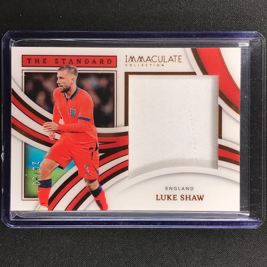 2022-23 Immaculate Luke Shaw The Standard Jersey Relic Bronze 19/99
