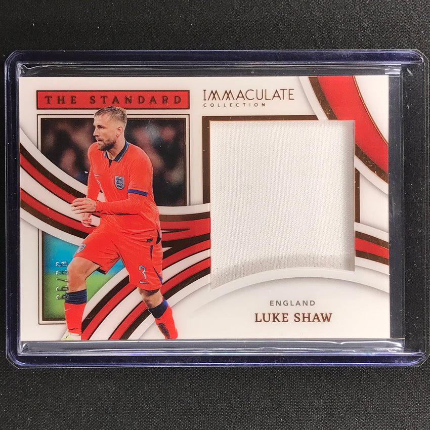 2022-23 Immaculate Luke Shaw The Standard Jersey Relic Bronze 98/99