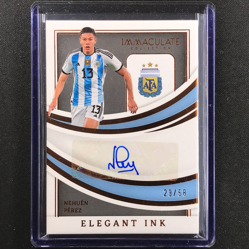 2022-23 Immaculate Nehuen Perez Elegant Ink Auto Bronze 29/58