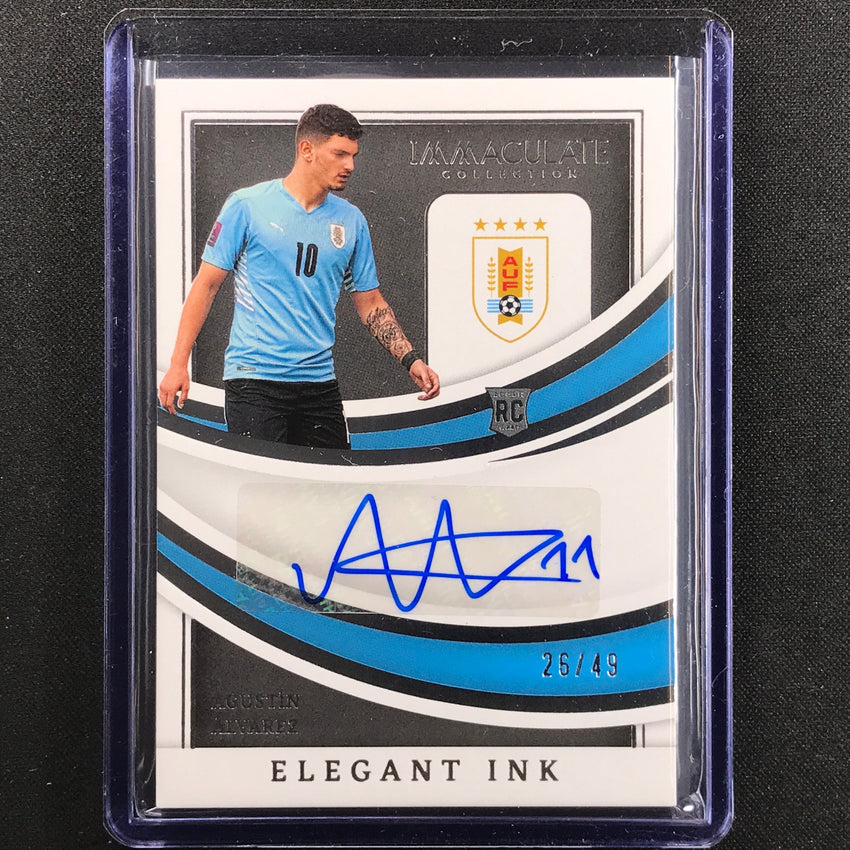 2022-23 Immaculate Agustin Alvarez Elegant Ink Rookie Auto Silver 26/49