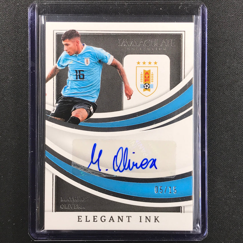 2022-23 Immaculate Mathias Olivera Elegant Ink Auto Silver 5/15