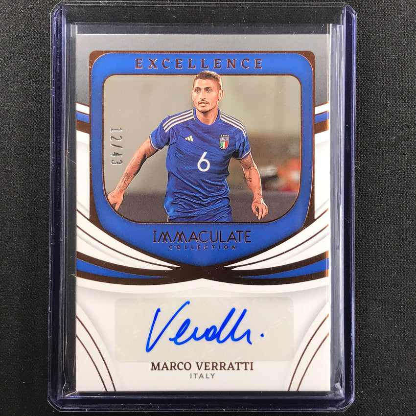 2022-23 Immaculate Marco Verratti Excellence Auto Bronze 12/43