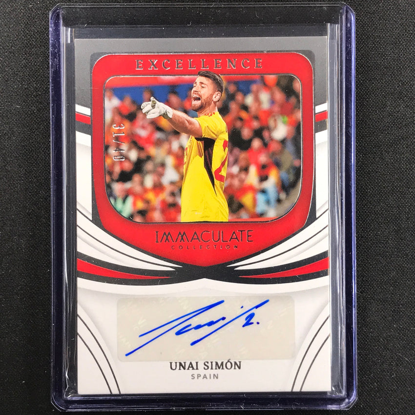 2022-23 Immaculate Unai Simon Excellence Auto Silver 31/40