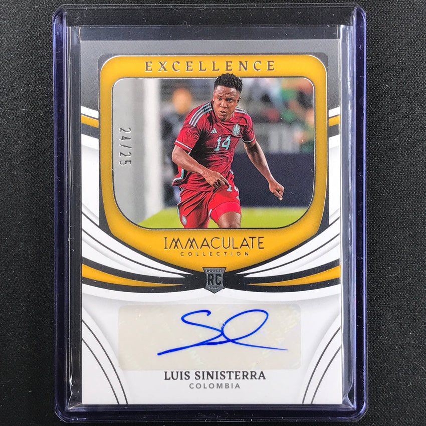 2022-23 Immaculate Luis Sinisterra Excellence Rookie Auto Silver 24/25