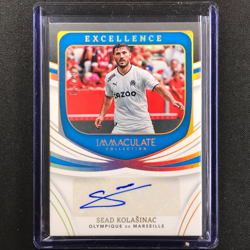 2022-23 Immaculate Sead Kolasinac Excellence Auto Holo Gold 7/10
