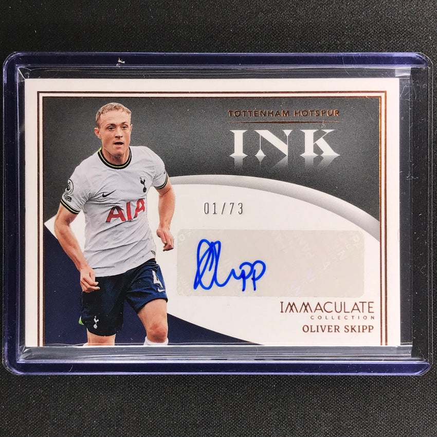 2022-23 Immaculate Oliver Skipp Ink Signatures Auto Bronze 1/73