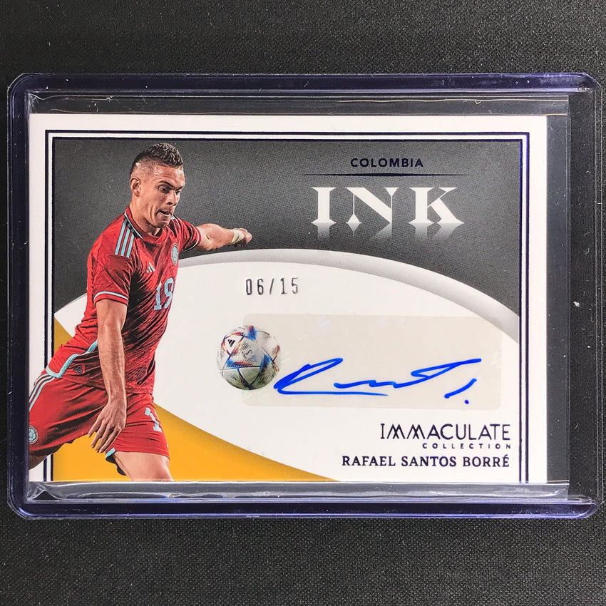 2022-23 Immaculate Rafael Santos Borre Ink Signatures Auto Sapphire 6/15