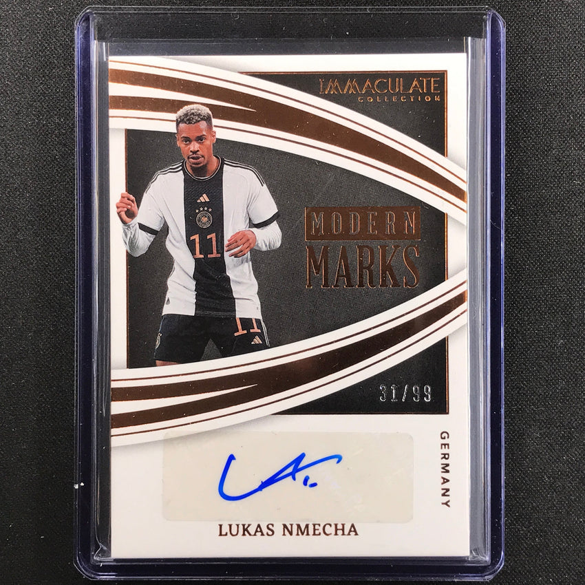 2022-23 Immaculate Lukas Nmecha Modern Marks Auto Bronze 31/99