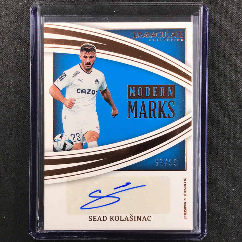 2022-23 Immaculate Sead Kolasinac Modern Marks Auto Bronze 52/99