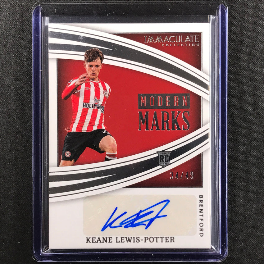 2022-23 Immaculate Keane Lewis-potter Modern Marks Rookie Auto Silver 34/49