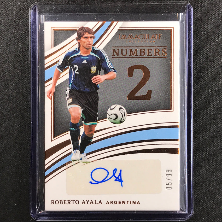 2022-23 Immaculate Roberto Ayala Numbers Signatures Auto Bronze 5/99