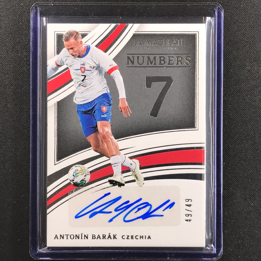 2022-23 Immaculate Antonin Barak Numbers Signatures Auto Silver 49/49