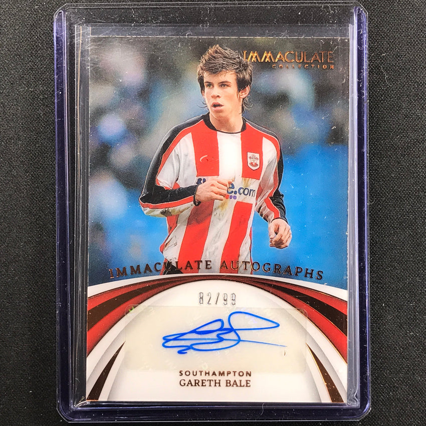 2022-23 Immaculate Gareth Bale Autographs Acetate Auto Bronze 82/99