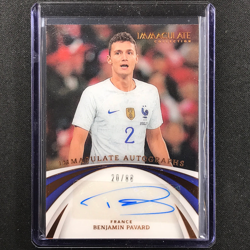 2022-23 Immaculate Benjamin Pavard Autographs Acetate Auto Bronze 20/88