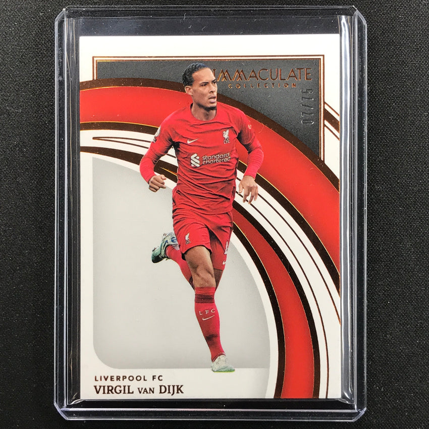 2022-23 Immaculate Virgil Van Dijk Base Bronze 7/75