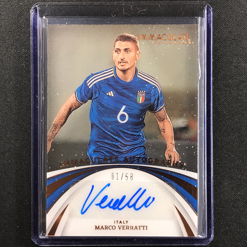 2022-23 Immaculate Marco Verratti Autographs Acetate Auto Bronze 1/58