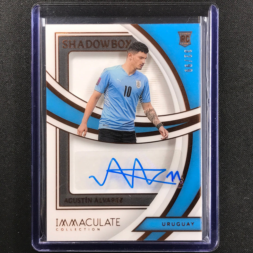 2022-23 Immaculate Agustin Alvarez Shadowbox Signatures Rookie Auto Bronze 32/99