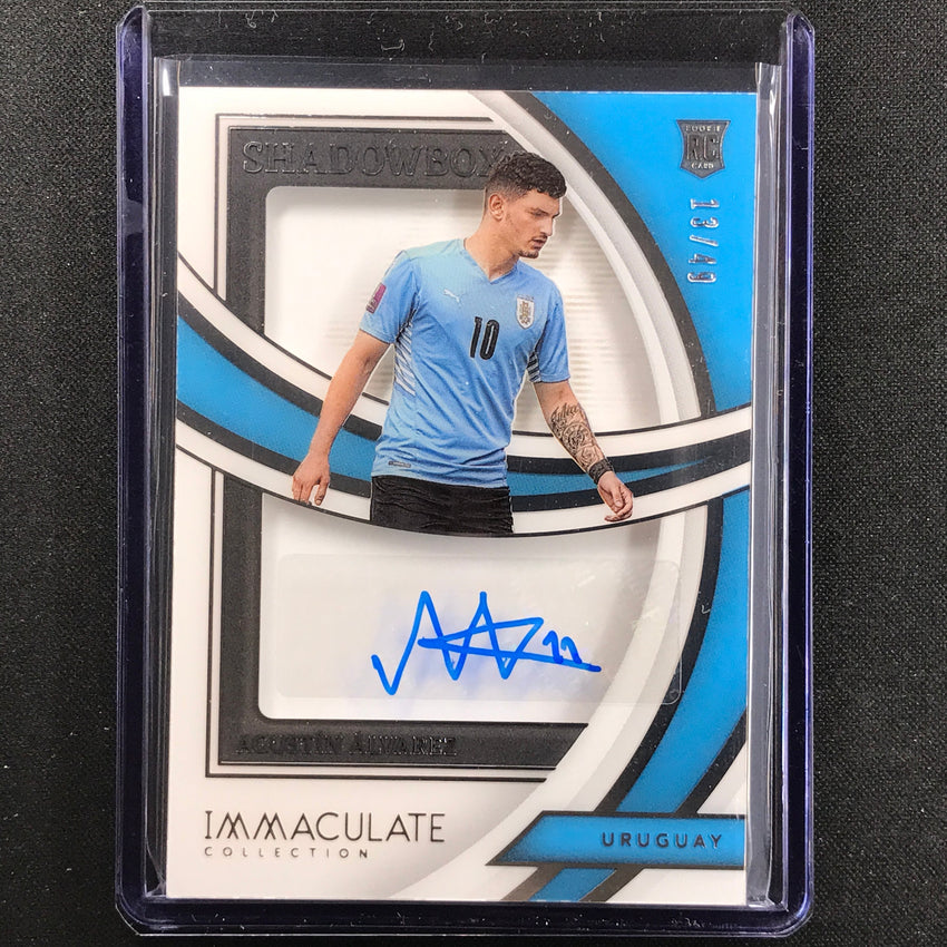 2022-23 Immaculate Agustin Alvarez Shadowbox Signatures Rookie Auto Silver 13/49