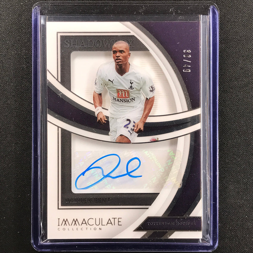 2022-23 Immaculate Darren Bent Shadowbox Signatures Acetate Auto Silver 42/49