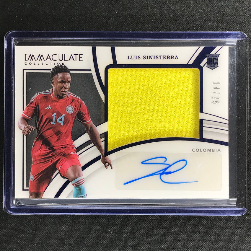 2022-23 Immaculate Luis Sinisterra Premium Swatch Rookie Jersey Auto 14/25