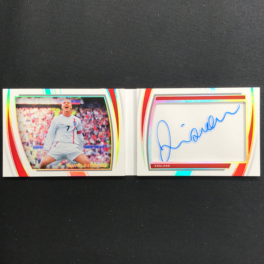 2022-23 Immaculate David Beckham Signature Moves Booklet Auto 59/72
